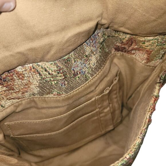 Fossil Brown and Tan Messenger Bag with Adjustable Strap - Picture 13 of 15